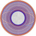 Sideview of Patterned Purple Novelty Rug, pat3342