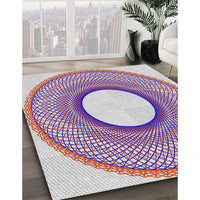 Patterned Purple Novelty Rug, pat3342