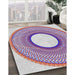 Machine Washable Transitional Purple Rug in a Family Room, wshpat3342