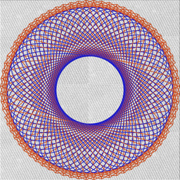 Sideview of Machine Washable Transitional Purple Rug, wshpat3342