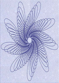 Machine Washable Transitional Lavender Blue Rug, wshpat3343blu