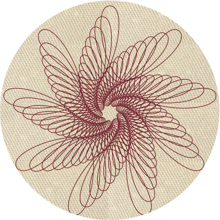 Square Patterned Peru Brown Rug, pat3343brn