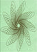 Patterned Mint Green Rug, pat3343grn