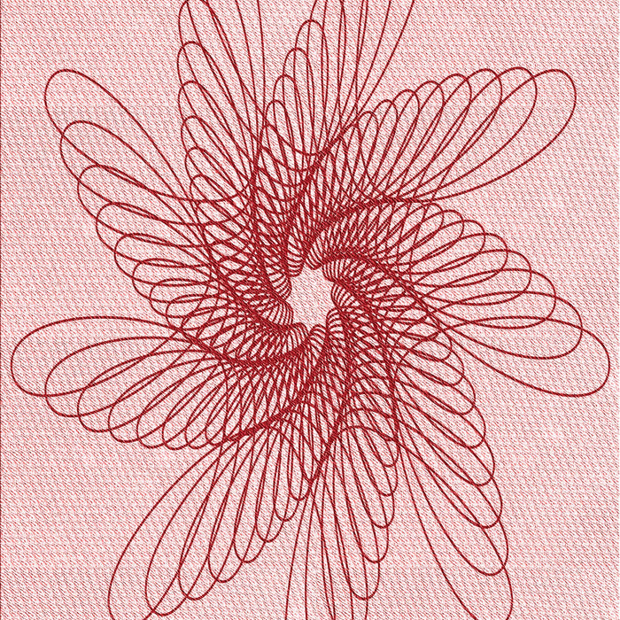 Machine Washable Transitional Pink Rug, wshpat3343rd