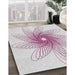 Machine Washable Transitional White Smoke Rug in a Family Room, wshpat3343