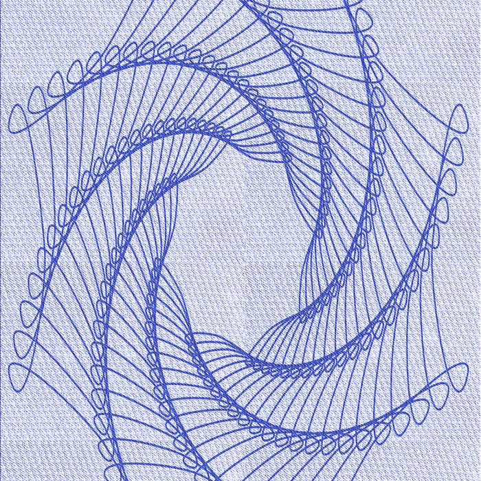 Patterned Lavender Blue Rug, pat3344blu