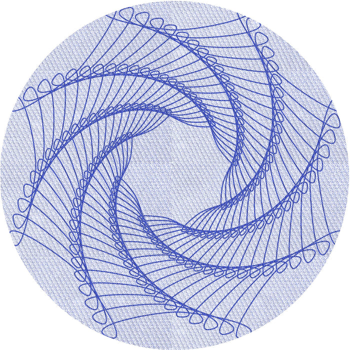 Square Patterned Lavender Blue Rug, pat3344blu