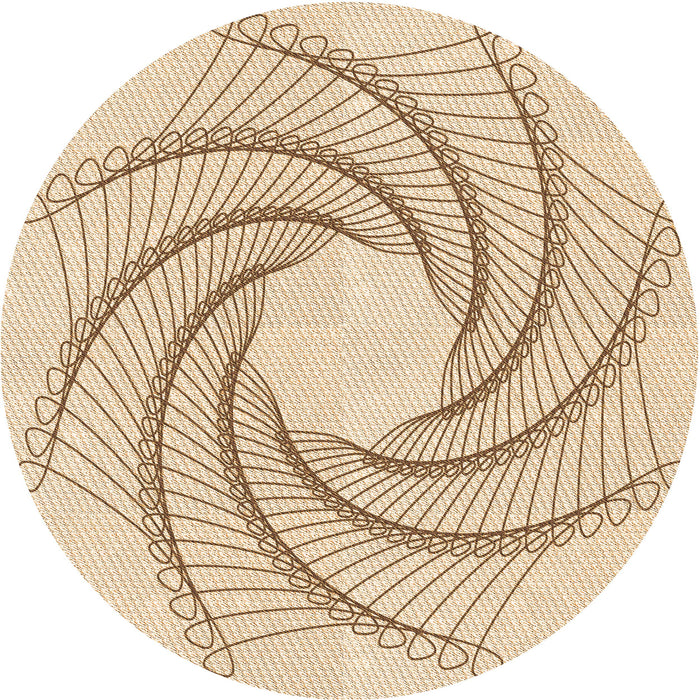 Square Machine Washable Transitional Bronze Brown Rug in a Living Room, wshpat3344org