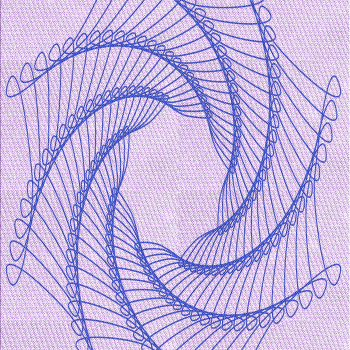 Patterned Purple Mimosa Purple Rug, pat3344pur