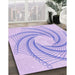 Patterned Purple Mimosa Purple Rug in Family Room, pat3344pur