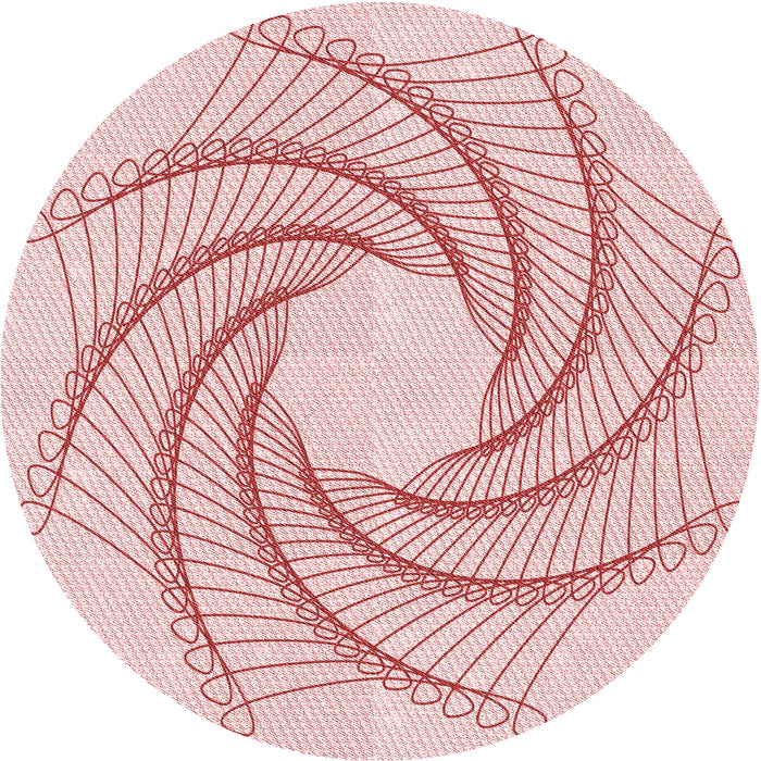 Square Machine Washable Transitional Pink Rug in a Living Room, wshpat3344rd