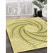 Machine Washable Transitional Sun Yellow Rug in a Family Room, wshpat3344yw