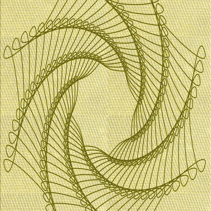 Patterned Sun Yellow Rug, pat3344yw