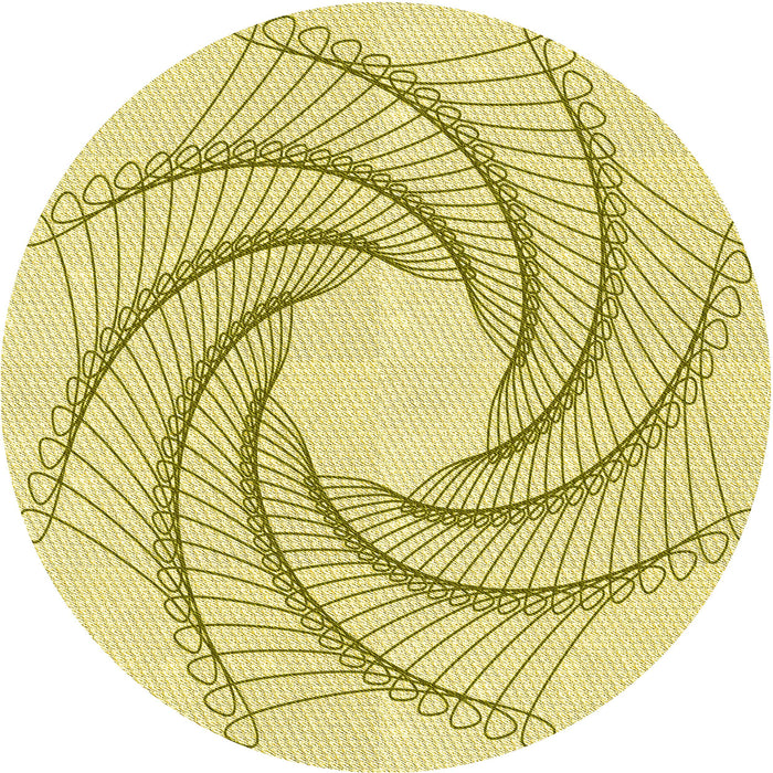 Square Patterned Sun Yellow Rug, pat3344yw