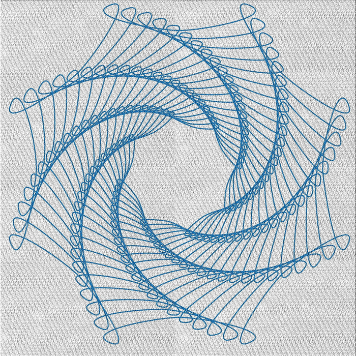 Sideview of Machine Washable Transitional White Smoke Rug, wshpat3344