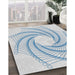 Machine Washable Transitional White Smoke Rug in a Family Room, wshpat3344