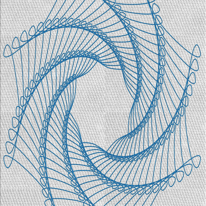 Machine Washable Transitional White Smoke Rug, wshpat3344