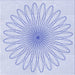 Round Patterned Lavender Blue Rug, pat3345blu