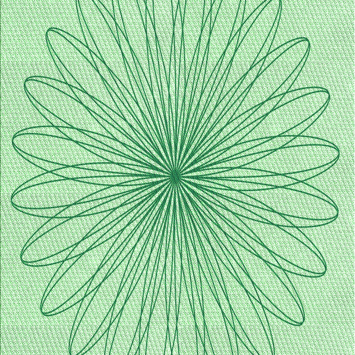 Machine Washable Transitional Mint Green Rug, wshpat3345grn