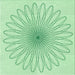 Round Patterned Mint Green Rug, pat3345grn