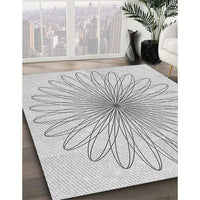 Patterned Platinum Gray Rug, pat3345gry