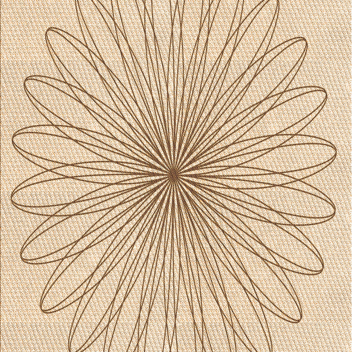 Patterned Peru Brown Rug, pat3345org