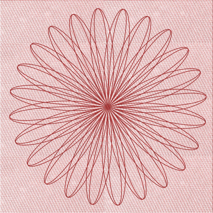 Round Machine Washable Transitional Pastel Red Pink Rug, wshpat3345rd