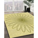 Machine Washable Transitional Sun Yellow Rug in a Family Room, wshpat3345yw