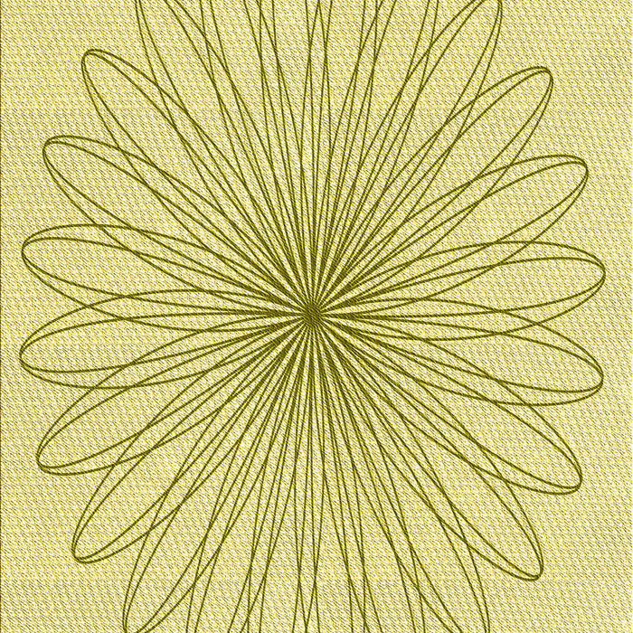 Patterned Sun Yellow Rug, pat3345yw