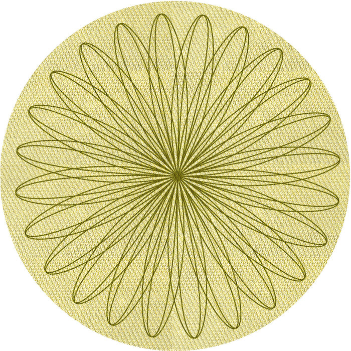 Square Patterned Sun Yellow Rug, pat3345yw