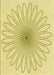 Machine Washable Transitional Sun Yellow Rug, wshpat3345yw