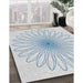 Machine Washable Transitional White Smoke Rug in a Family Room, wshpat3345