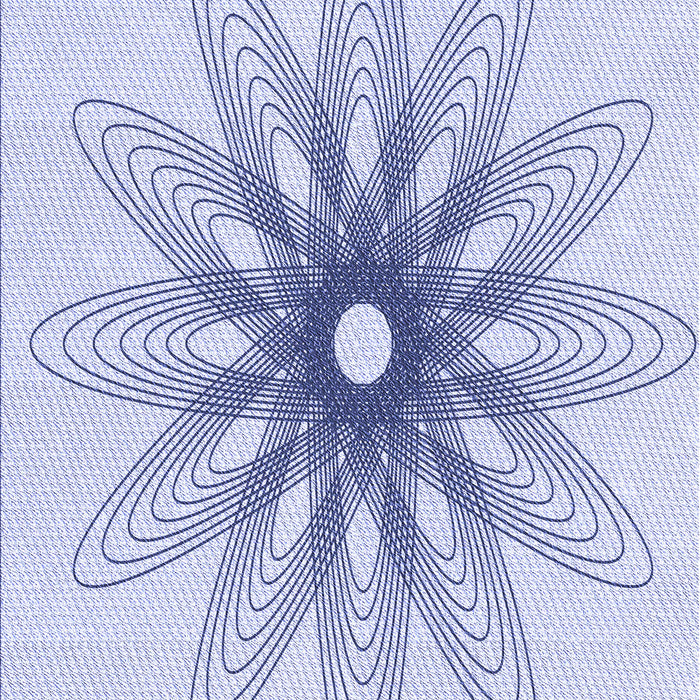 Patterned Lavender Blue Rug, pat3346blu