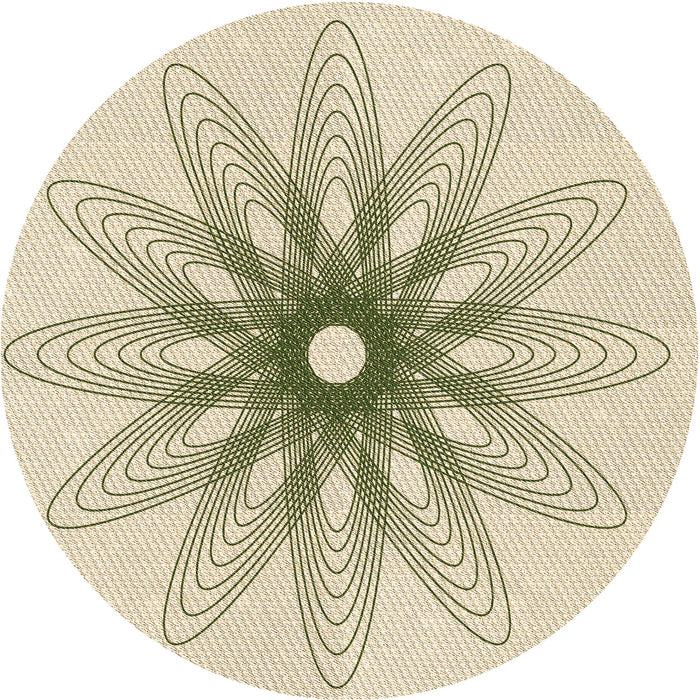 Square Patterned Moccasin Beige Rug, pat3346brn