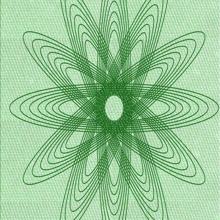 Patterned Mint Green Rug, pat3346grn