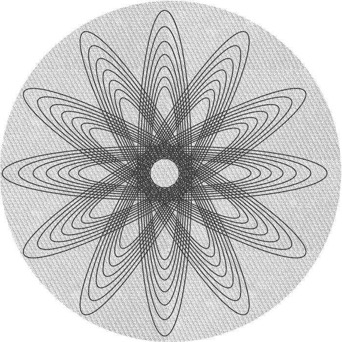 Square Patterned Platinum Gray Rug, pat3346gry