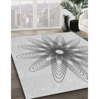 Patterned Platinum Gray Rug, pat3346gry