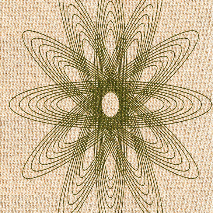 Patterned Bronze Brown Rug, pat3346org