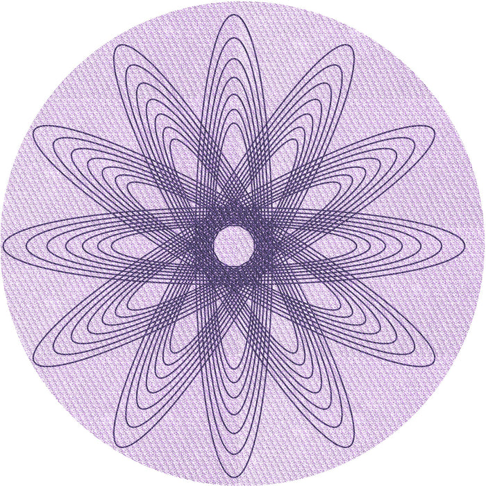 Square Machine Washable Transitional Lilac Purple Rug in a Living Room, wshpat3346pur