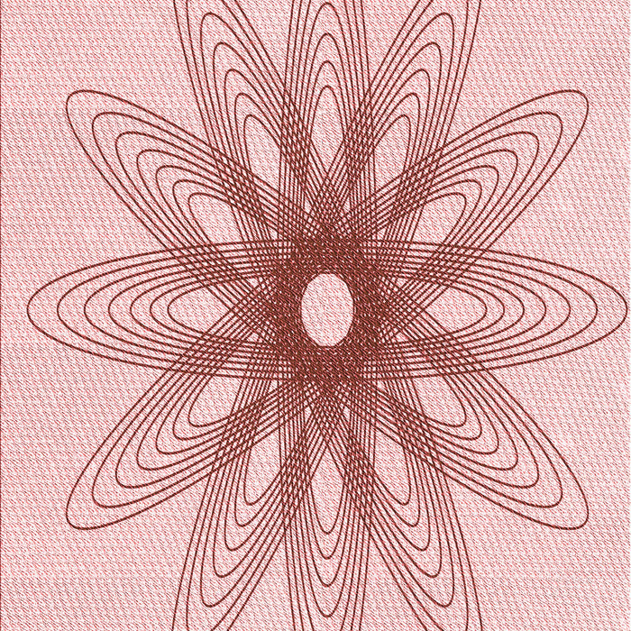 Machine Washable Transitional Pink Rug, wshpat3346rd