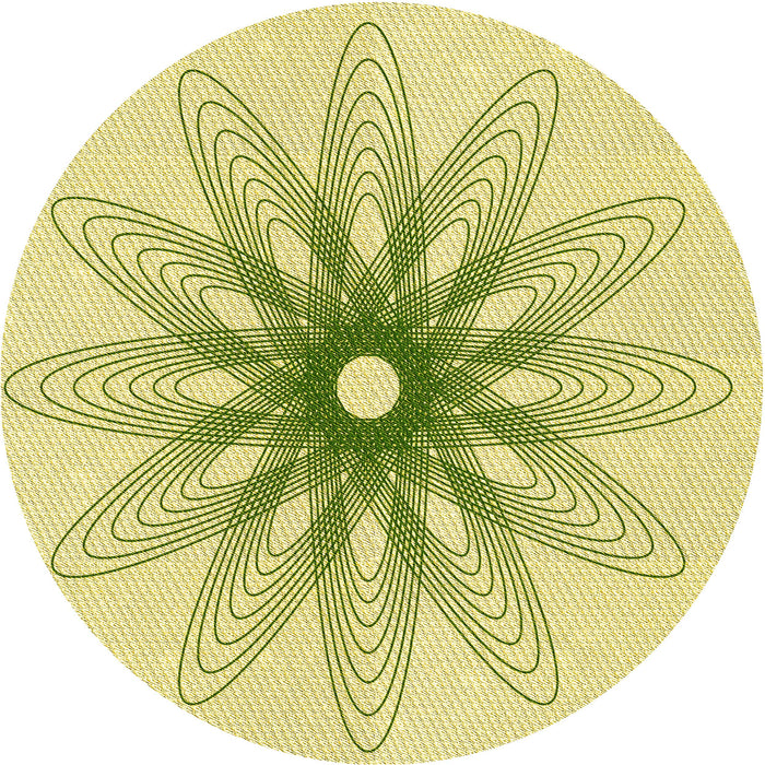 Square Machine Washable Transitional Green Rug in a Living Room, wshpat3346yw