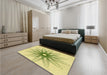 Patterned Green Rug in a Bedroom, pat3346yw