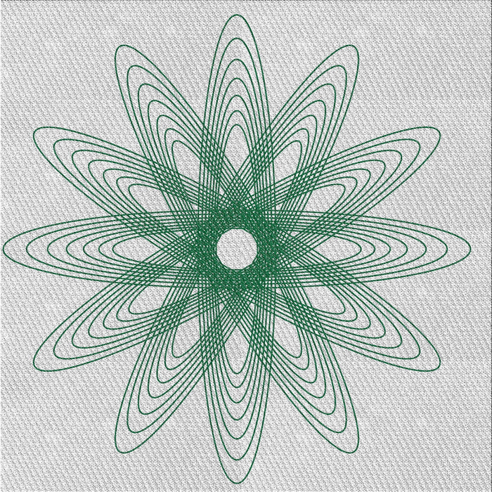 Square Patterned Sage Green Novelty Rug, pat3346