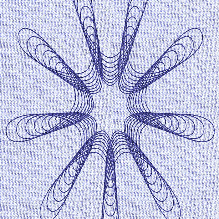 Machine Washable Transitional Lavender Blue Rug, wshpat3347blu