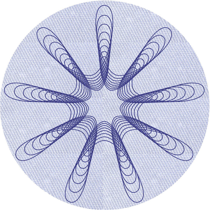 Square Patterned Lavender Blue Rug, pat3347blu