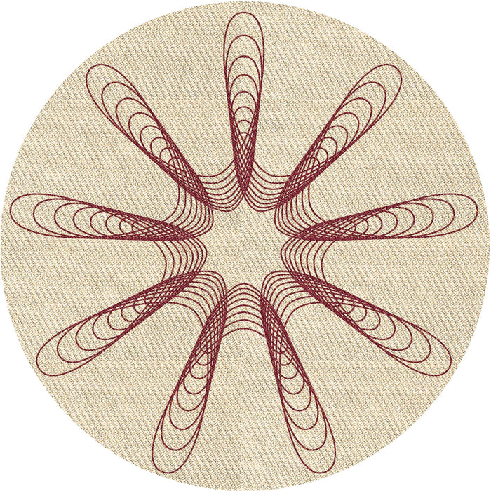 Square Patterned Light Copper Gold Rug, pat3347brn