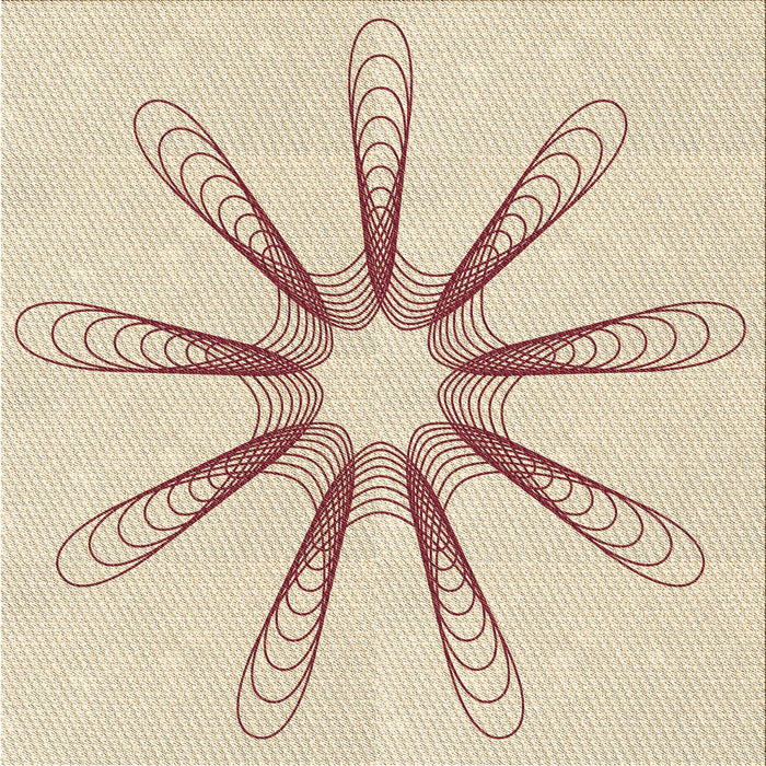 Round Patterned Light Copper Gold Rug, pat3347brn