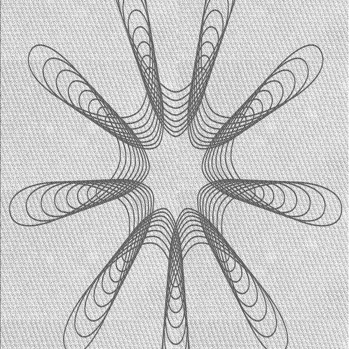 Patterned Platinum Gray Rug, pat3347gry