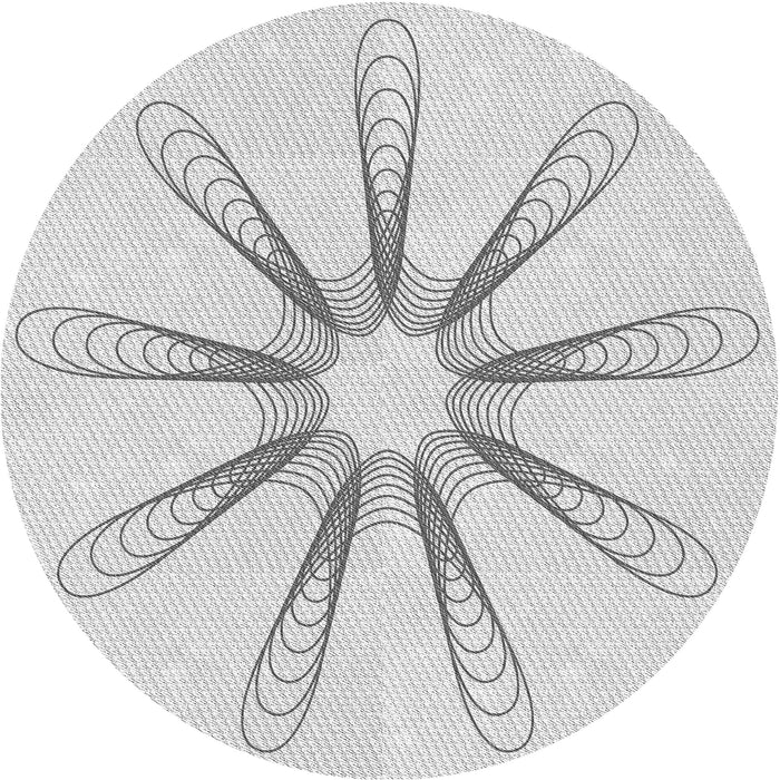 Square Patterned Platinum Gray Rug, pat3347gry