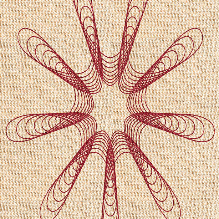 Patterned Moccasin Beige Rug, pat3347org